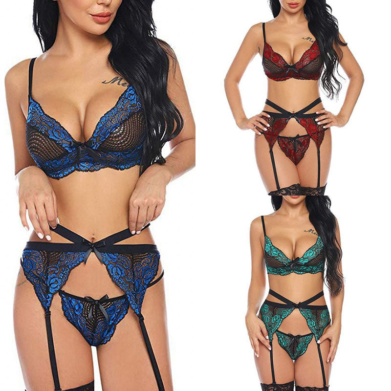 Hollow lace sexy lady suit